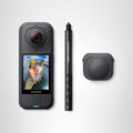 Insta360 X4 Air Paquete de snowboard - Cámara 8K 360 impermeable y ligera de 165g, Negro grafito