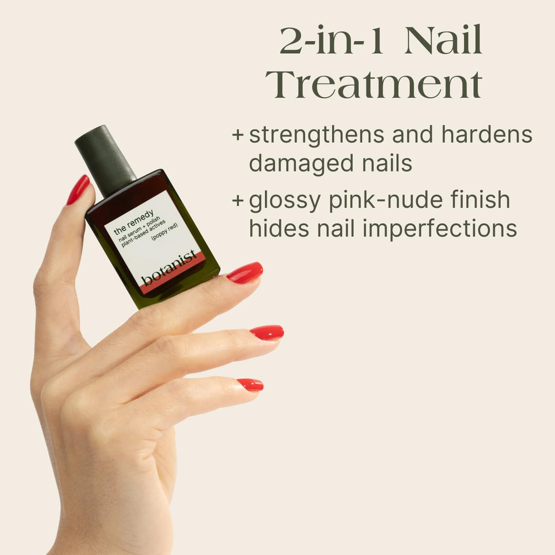 Botanist The Remedy | Esmalte fortalecedor para uñas | Repara y end...