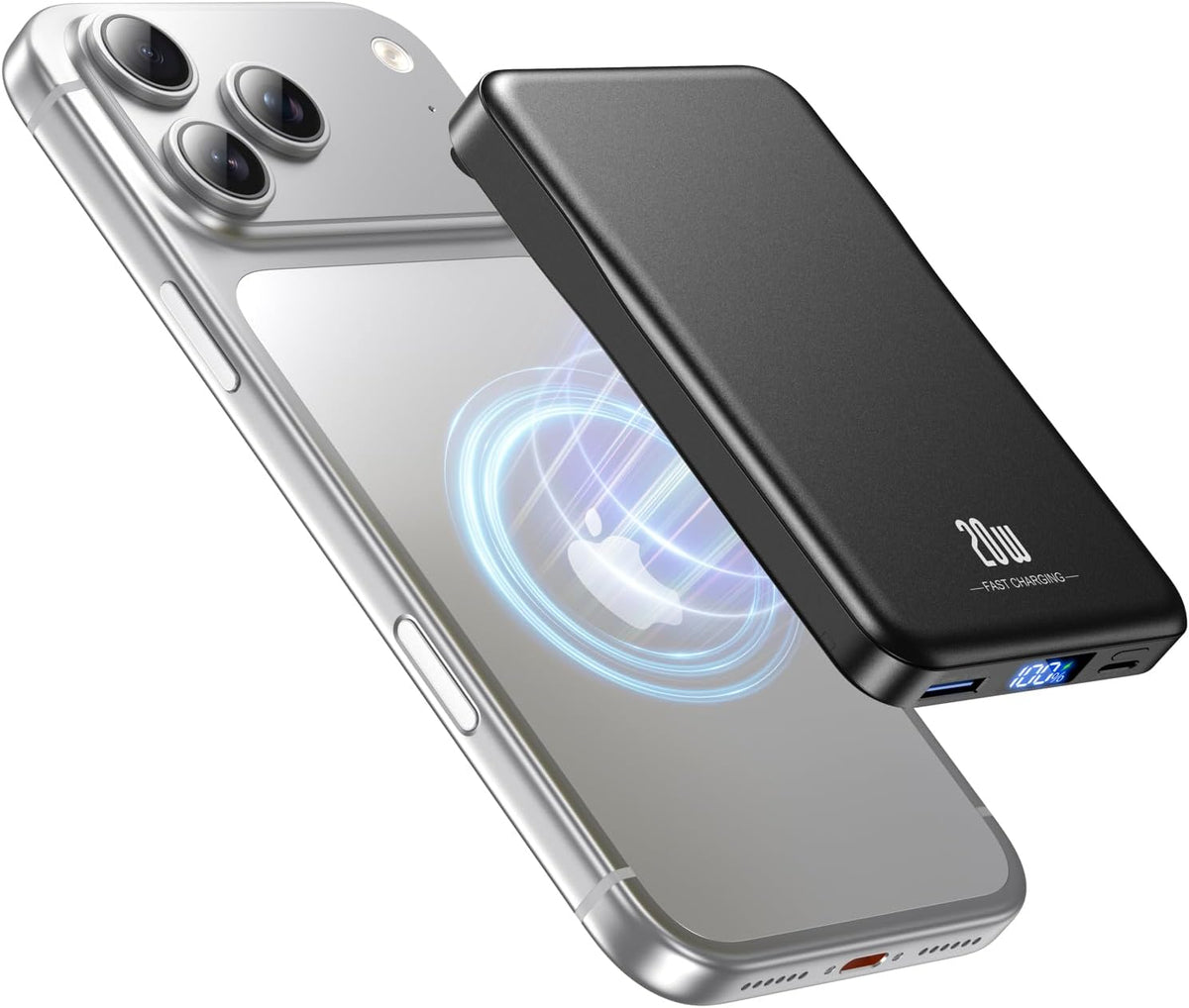 Cargador portátil magnético de 10000 mAh, batería MagSafe de carga rápida