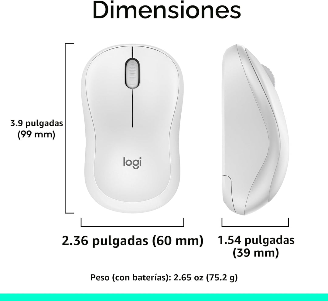 Logitech MK270 Combo de teclado y mouse inalámbricos para Windows,...