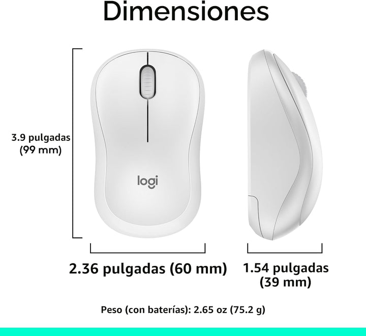 Logitech MK270 Combo de teclado y mouse inalámbricos para Windows,...