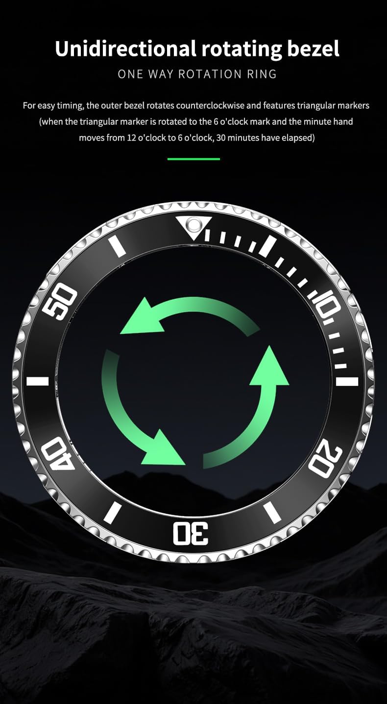 OLEVS Reloj de caballero Cronógrafo de lujo con fases de la luna, dos tonos, acero inoxidable, a prueba de agua, luminiscente, calendario empresarial, reloj de pulsera