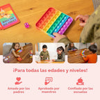THE FIDGET GAME Conjunto de aprendizaje para jardín de infantes - Tarjetas educativas y juguetes Pop Fidget para niños de preescolar a tercer grado - Actividades y juegos de aprendizaje para palabras