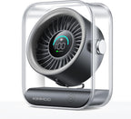KIMMOO Ventilador de escritorio USB recargable, ventilador de mesa...