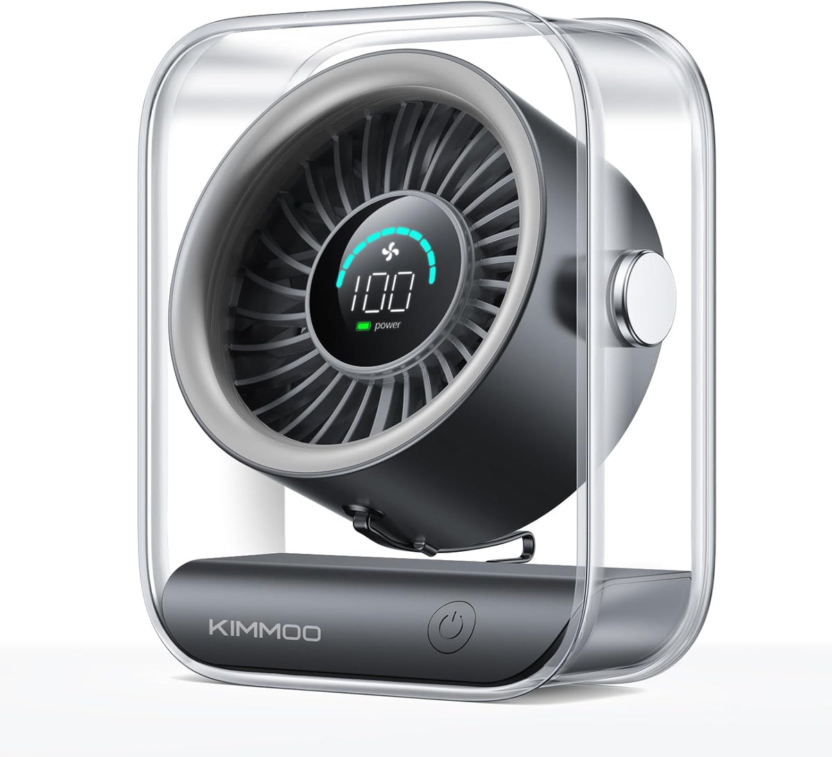 KIMMOO Ventilador de escritorio USB recargable, ventilador de mesa...