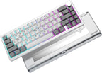 YUNZII Teclado mecánico inalámbrico de aluminio AL68 (plata, Gateron cero)