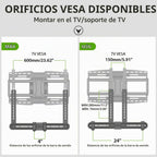 USX MOUNT Soporte universal para barra de sonido, soporte de TV para barra de sonido con altavoz, se adapta a 2 opciones de instalación, soporte de base antideslizante extraíble que se extiende de