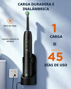 Cepillo de dientes eléctrico giratorio para adultos, 8 cabezales de