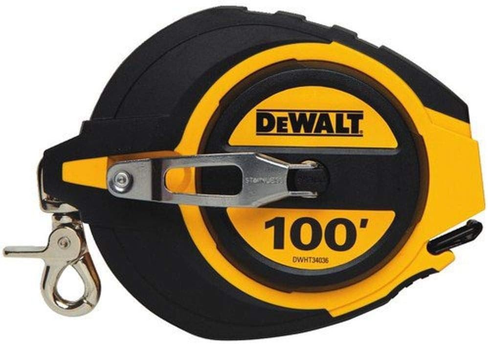 DEWALT DWHT34036L - Cinta larga para caja cerrada de 100 pies, Slide Lokck