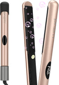 Prizm Plancha de pelo profesional de 1 pulgada 2 en 1, Oro y gris roca Std 11-temp 1 pulgada