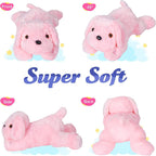 WEWILL Perro Cachorro Rosa Iluminado de 18'' con LED