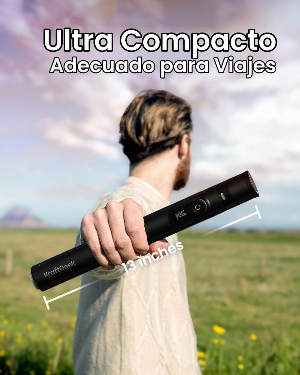KraftGeek JustTap - Trípode de teléfono para iPhone, con apertura