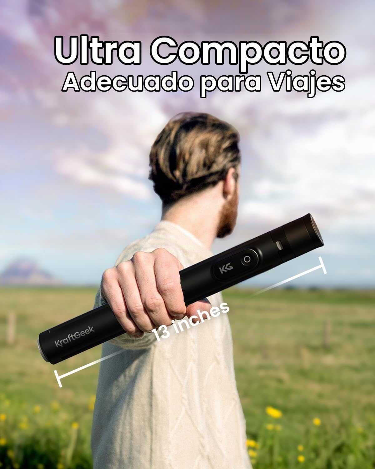 KraftGeek JustTap - Trípode de teléfono para iPhone, con apertura