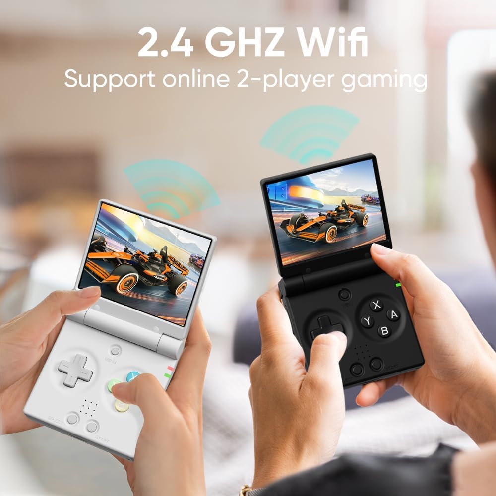 Miyoo Mini Flip Retro - Consola de juegos de mano, pantalla IPS de 2.8 pulgadas 750 x 560, emulador Linux portátil, regalo para hombres y mujeres, negro