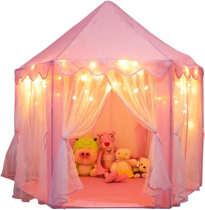 ORIAN Tienda de campaña Princess Castle Playhouse para niñas con lu...