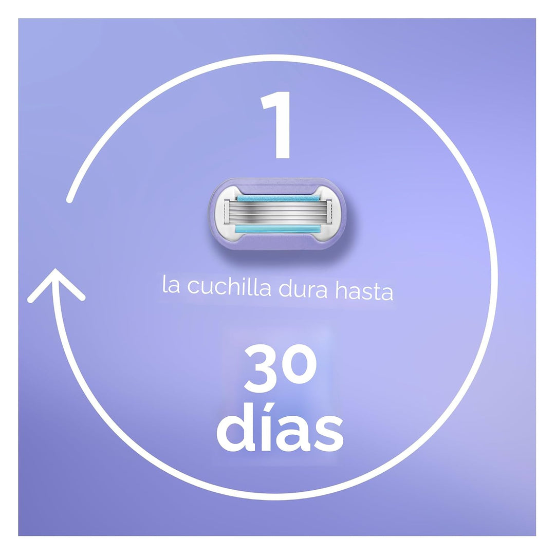 Gillette Venus - Maquinilla de afeitar para mujer, contorno extra s...