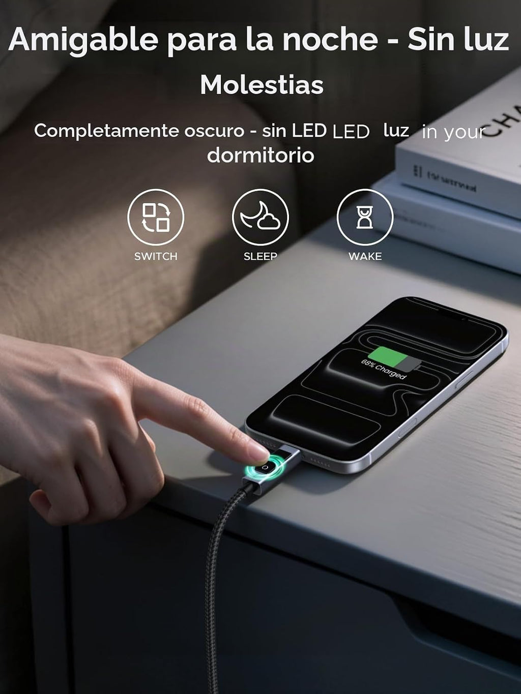UGREEN Nexode - Cable USB-C a USB-C de 240 W con pantalla inteligente TFT