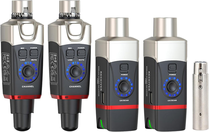Xvive U35 Sistema Inalámbrico de Micrófono Dinámico con Transmisor...
