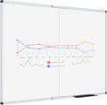 VIZ-PRO Pizarra magnética de borrado en seco, 48 x 36 pulgadas, plegable