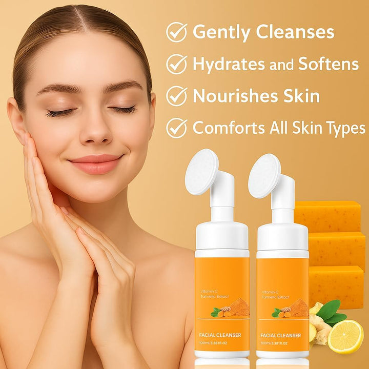 Kit de lavado y cuidado de cúrcuma \u2013 Jabón de cúrcuma para la...