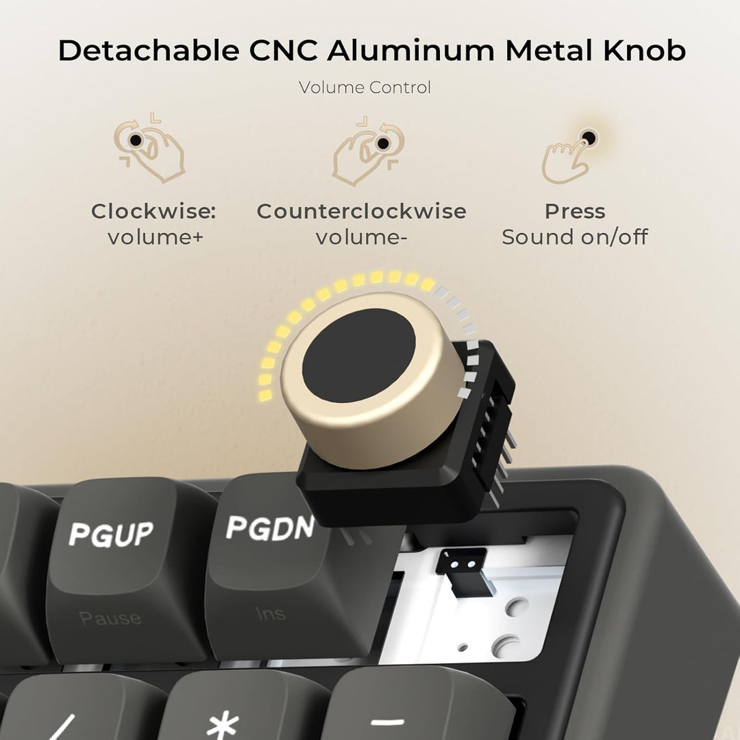 RK ROYAL KLUDGE R98 Pro - Teclado mecánico con cable, teclado RGB p...