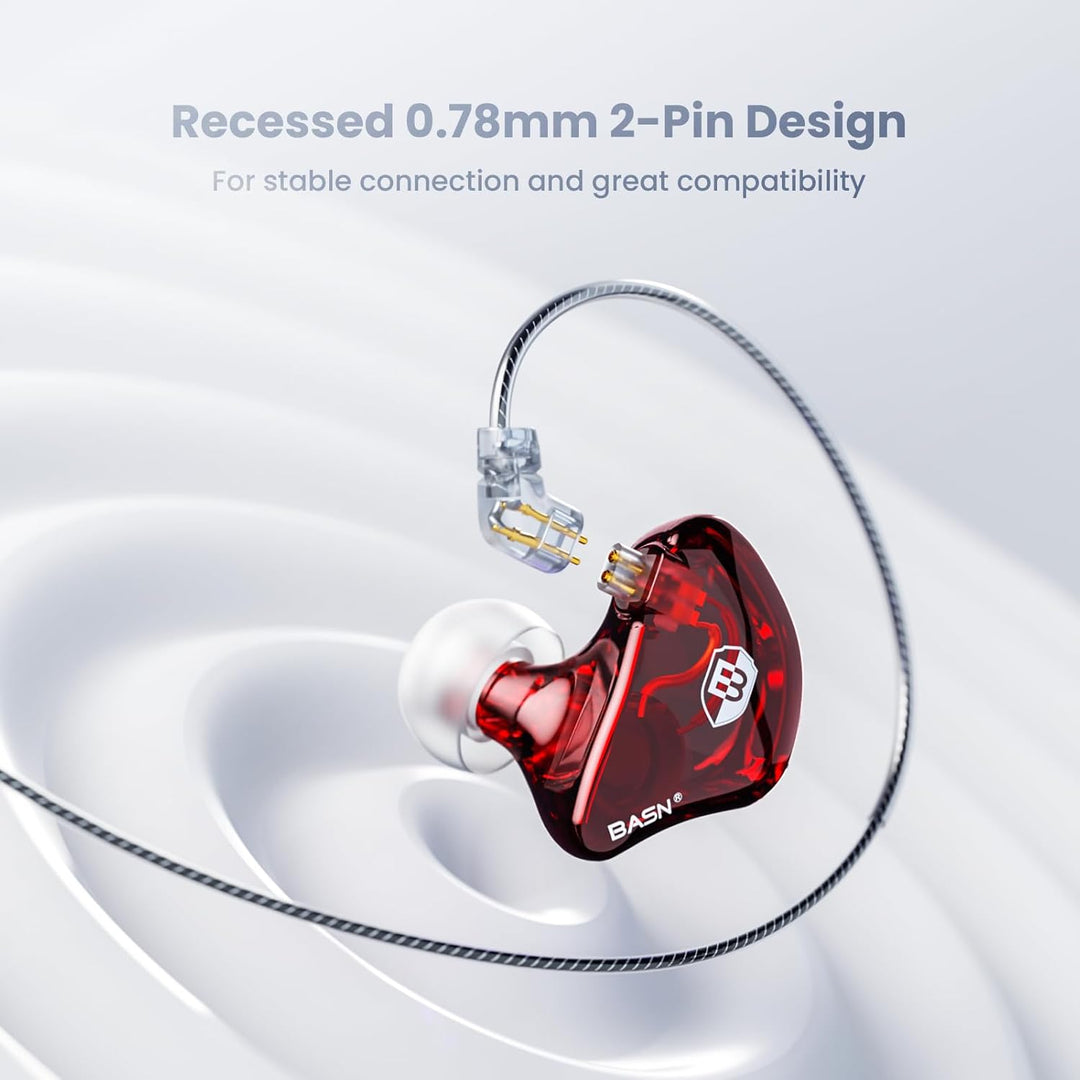 BASN Bsinger - Auriculares profesionales de monitoreo in-ear, contr...
