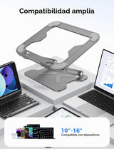 JCZT Soporte plegable para laptop para escritorio, soporte ergonómi...