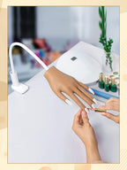 Mano de práctica para uñas acrílicas, uñas que nunca se caen, 1 mano falsa con 100 puntas de uñas