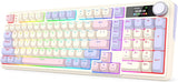 Redragon K768 PRO Teclado inalámbrico de 98 teclas para juegos, pan...