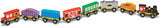 Melissa Doug Tren de madera vagones de tren