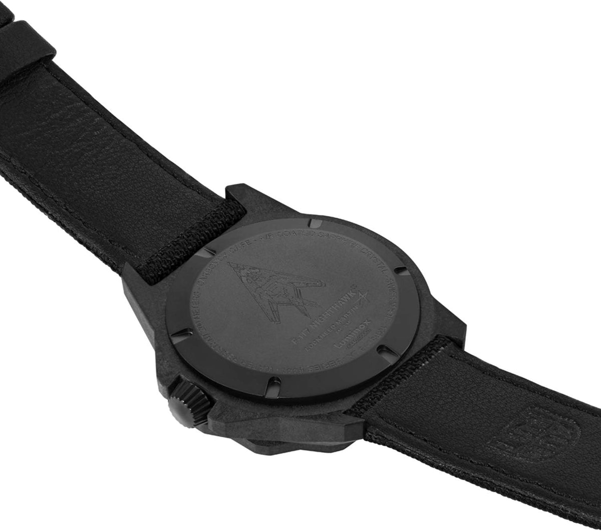 Luminox - F-117 Nighthawk - Reloj Hombre 1.732 in - Reloj Piloto Fecha Función Segunda Zona Horaria - Resistente al Agua 656.2 ft - Cristal de Zafiro - Relojes para hombre - Hecho en Suiza