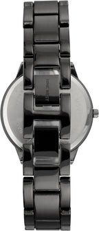 Nine West Reloj de pulsera Gunmetal para mujer