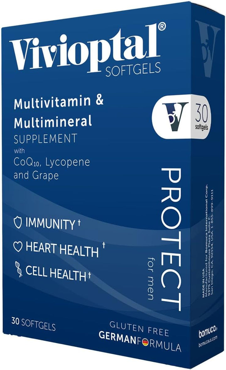 Vivioptal para hombres, 30 cápsulas, CoQ10, licopeno y resveratrol,...