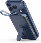 para Magsafe Power Bank iPhone, cargador portátil magnético, Azul