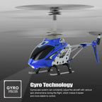 Cheerwing S107/S107G Phantom 3.5 canales, minihelicóptero RC con giroscopio, Azul