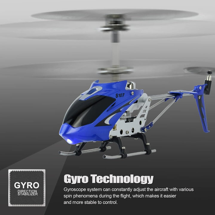 Cheerwing S107\/S107G Phantom 3.5 canales, minihelicóptero RC con g...