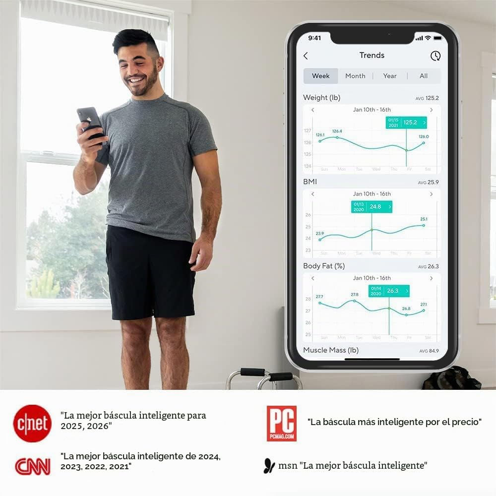 Wyze Smart Scale X - Báscula de baño digital para peso corporal y grasa