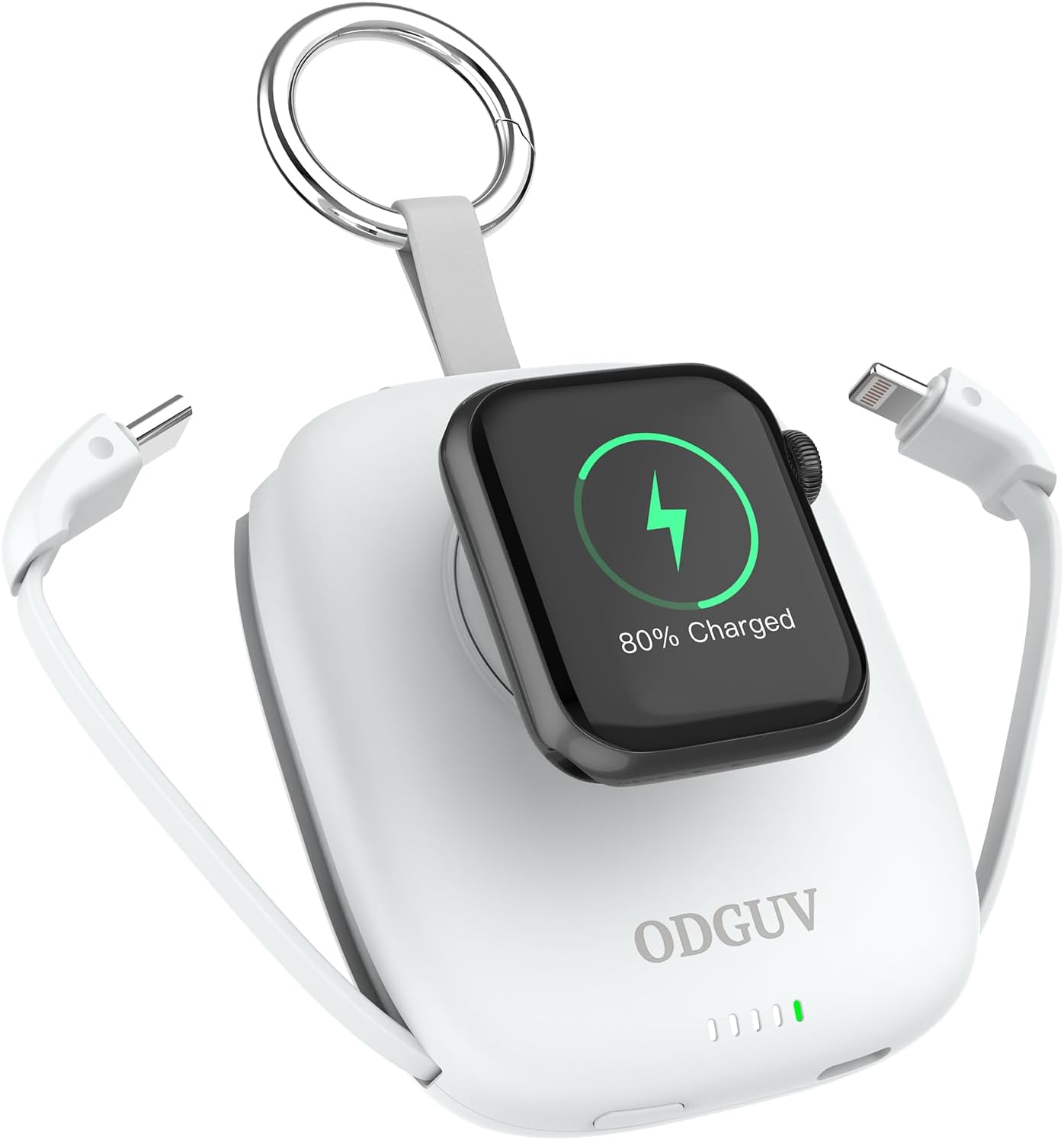 Cargador portátil pequeño de 5000 mAh, cargador inalámbrico iWatch...