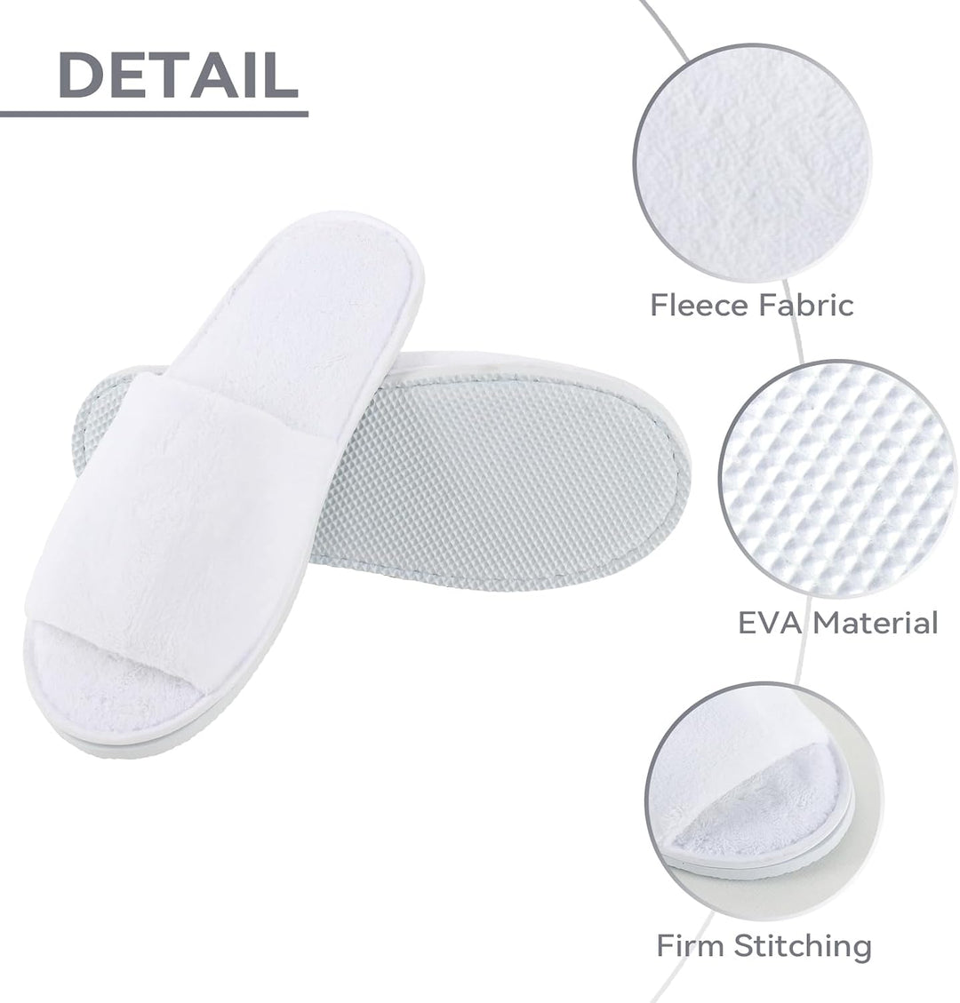 QatmMkt - 10 pares de pantuflas desechables unisex para invitados,...
