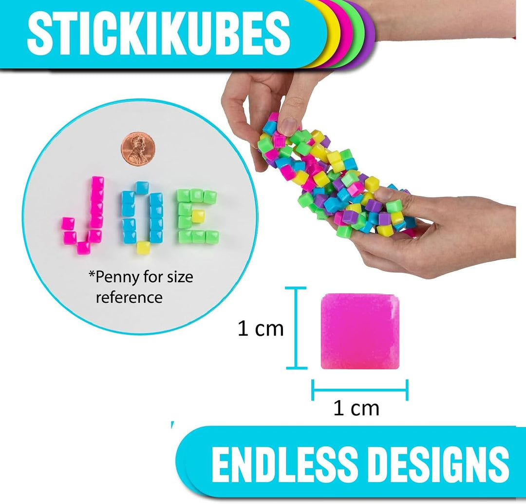 KOMARC GAMES StickiKubes Mini cubos apilables que se