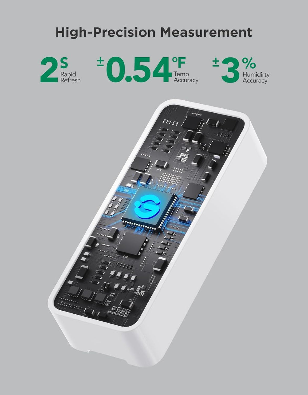 GoveeLife Termómetro higrómetro WiFi, paquete de 4, sensor inteligente de temperatura de humedad con notificaciones de aplicación, 2 años de almacenamiento de datos gratuito, temperatura de humedad