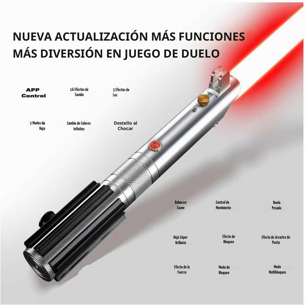 BSTSABER Sable de luz, suave oscilación de duelo, sable de luz de duelo/control de botón