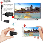 SmartSee Anycast HD Adaptador de pantalla inalámbrico WiFi 1080P receptor de espejo de pantalla móvil Dongle para iPhone Mac iOS Android a TV Proyector Soporte Miracast Airplay DLNA