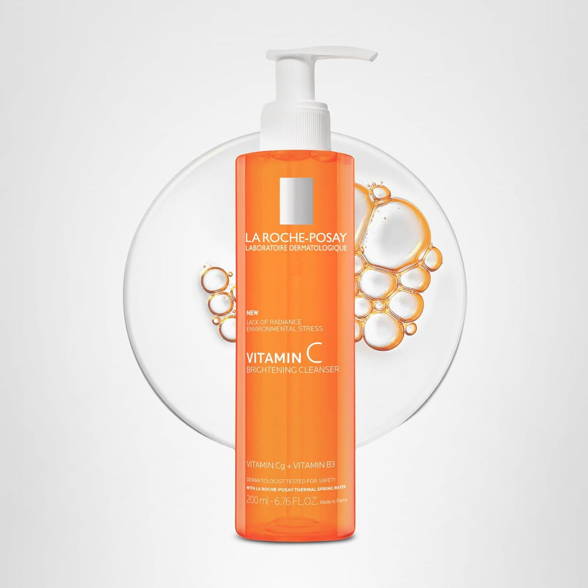 La Roche-Posay Jabón facial iluminador con vitamina C, limpiador fa...