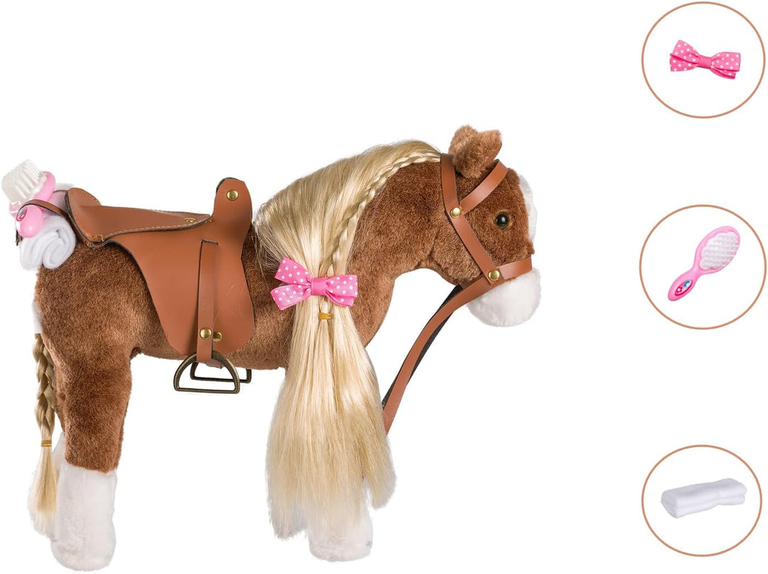 HollyHOME Caballo de Peluche Animal Lindo Poni de Peluche Juguete d...