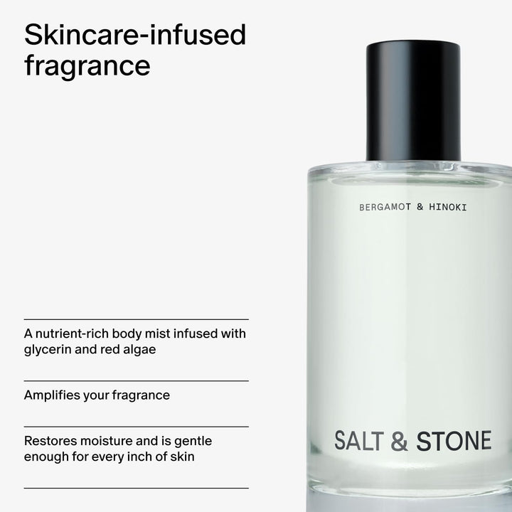 Salt &amp; Stone Bruma Corporal, Aroma de Bergamota y Hinoki, Spray...