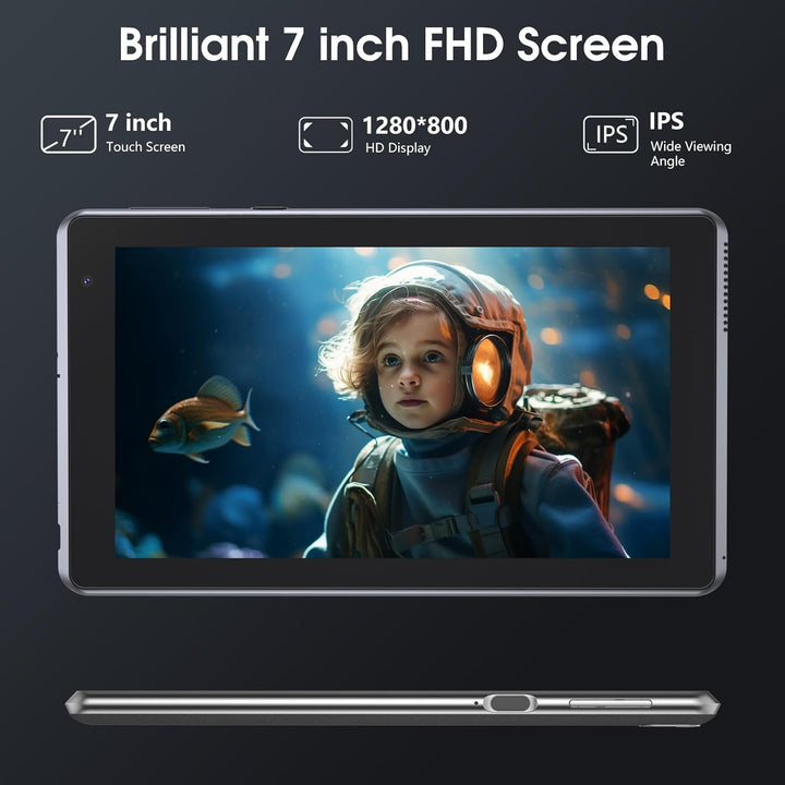 RUIQIAI Tablet de 7 pulgadas, Tablet Android con, 2GB+32GB+1TB (Exp...