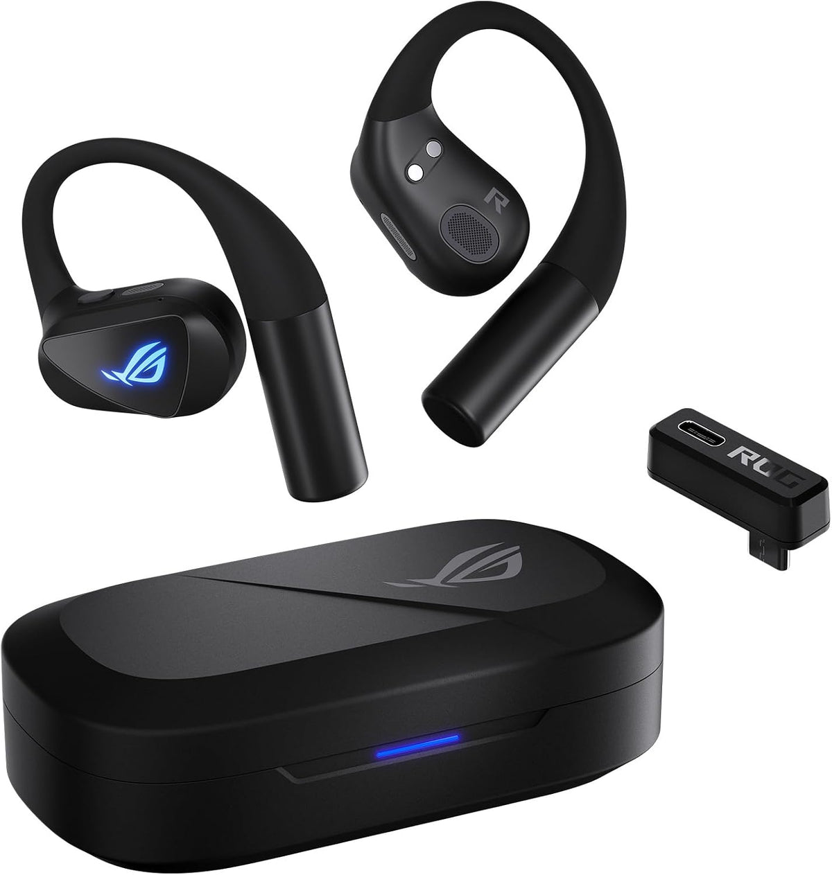 ASUS ROG Cetra - Auriculares abiertos inalámbricos abiertos, modo dual