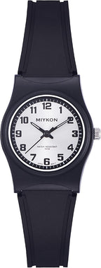 Reloj analógico Miykon para mujer, negro, delicado, fácil de leer, resistente al agua 100M