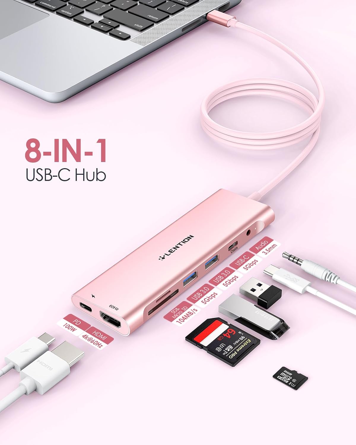 LENTION, C37HACR, hub USB 3.0